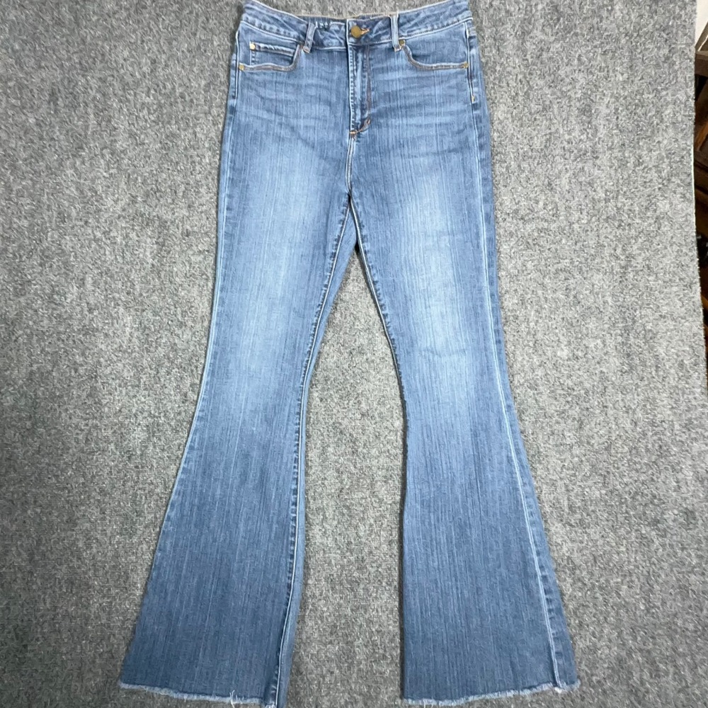 Articles of Society Bridgette Tiger High Rise Flare Jeans Blue 29 5090IM-465